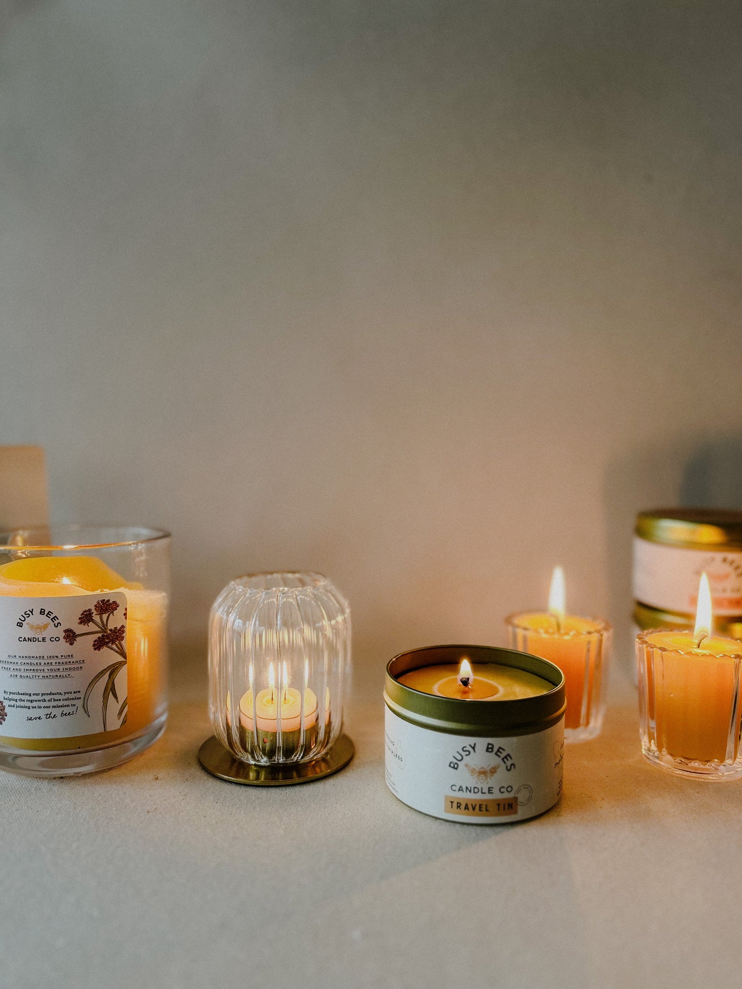 Kira Glass Tealight Lantern - Set of 2