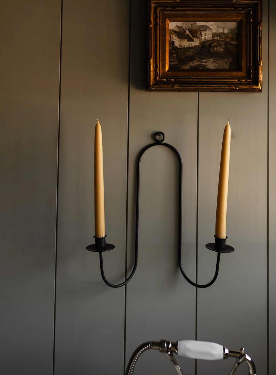 Iron Wall Mount Taper Holder