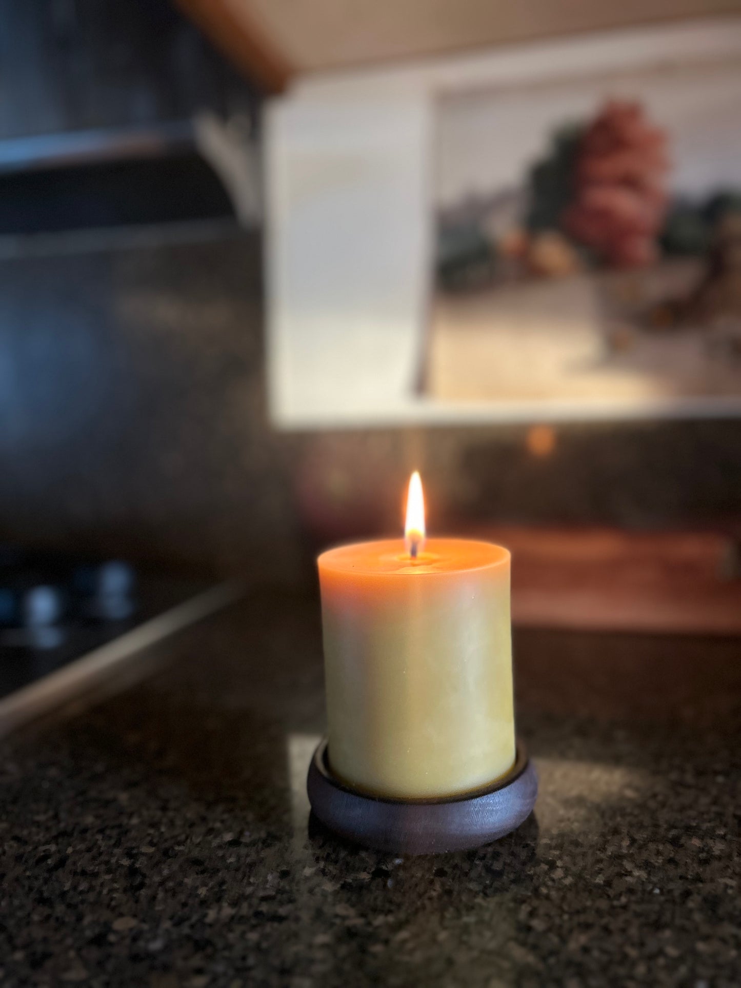 Walnut Pillar Plate