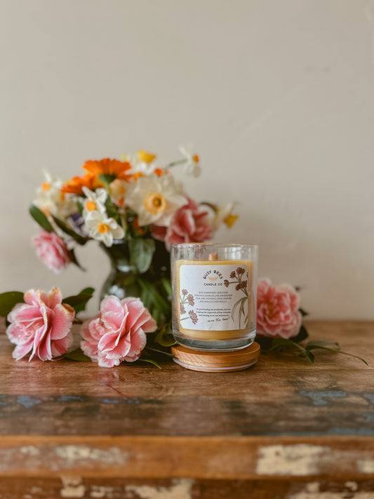 Pure Beeswax Jar Candle 12oz.