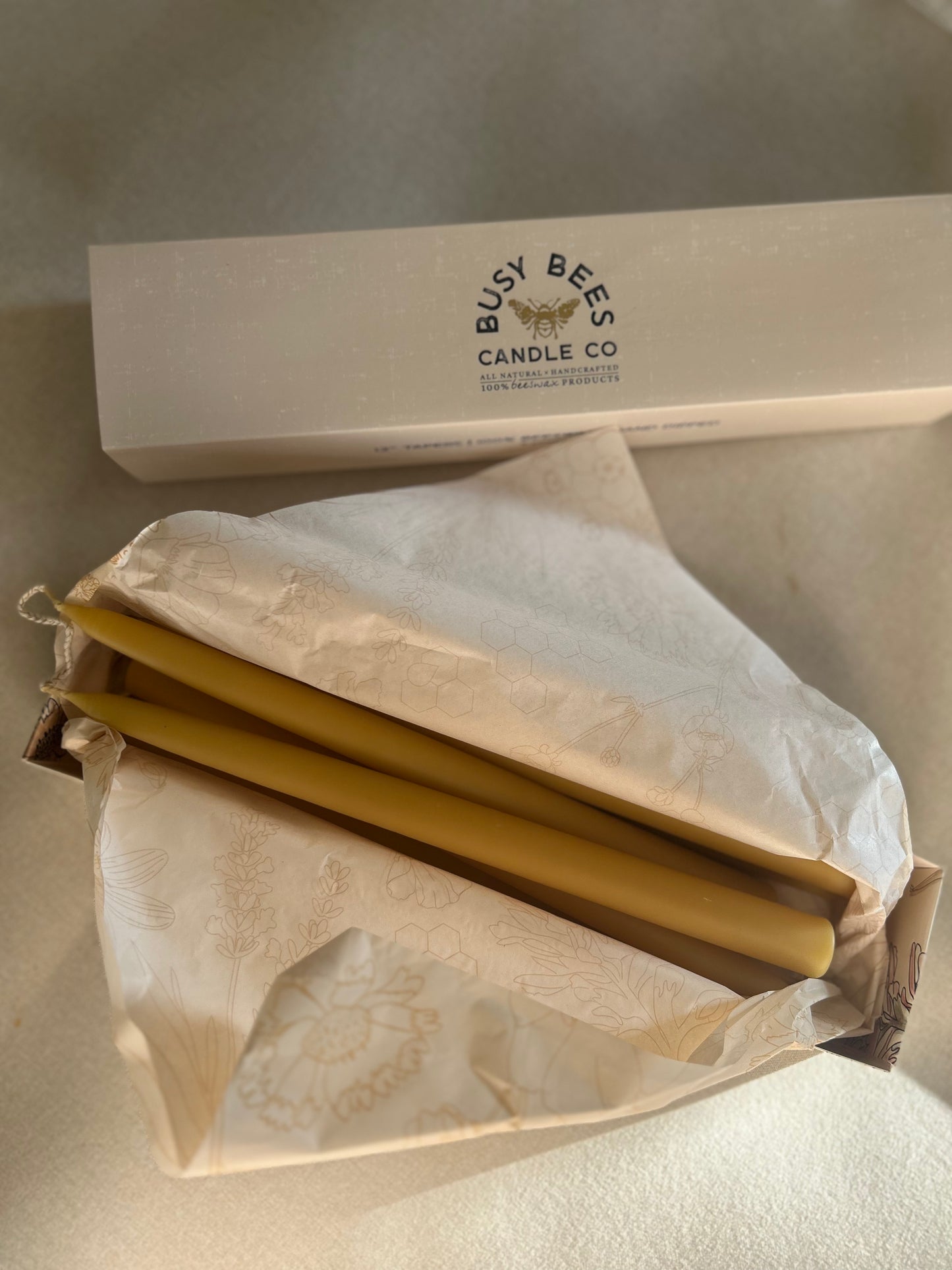 Hand Dipped 12" Taper Candles