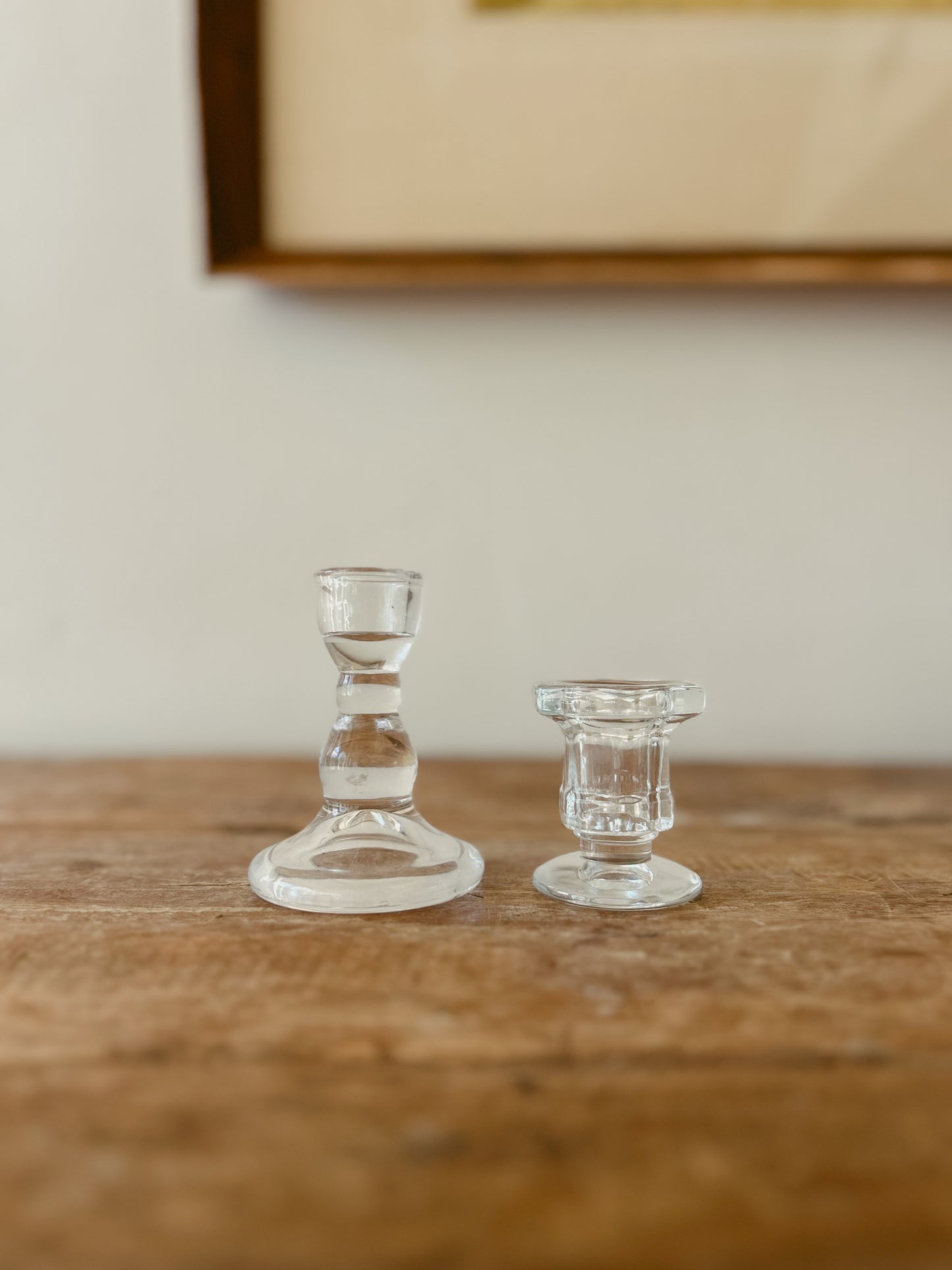 Boho Glass Taper Duo - pair of 2