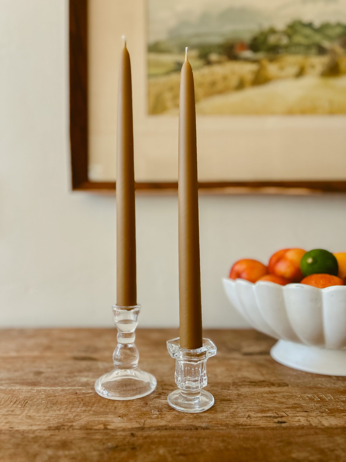 Boho Glass Taper Duo - pair of 2