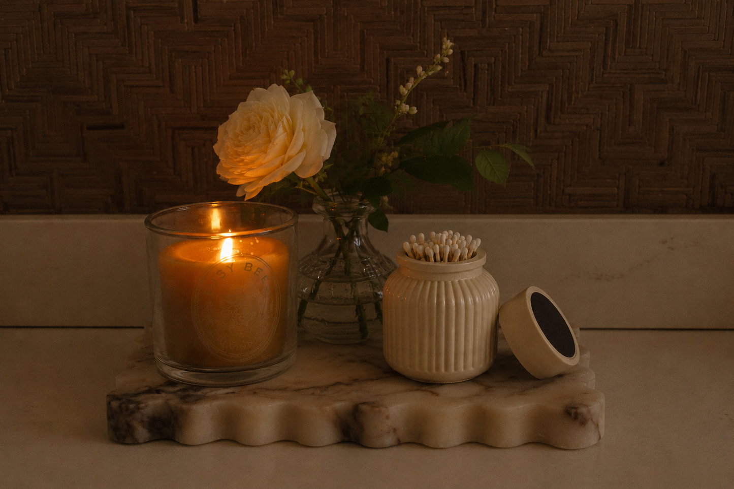 Apothecary Concrete Match Holder