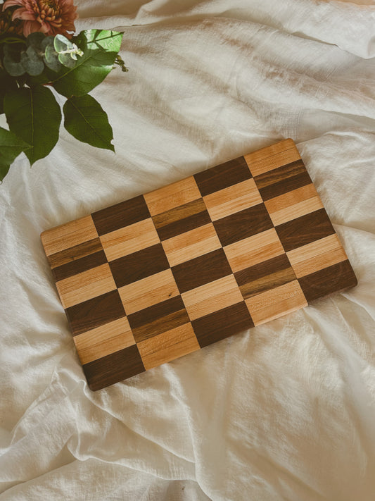 Walnut & Maple Checkered Board