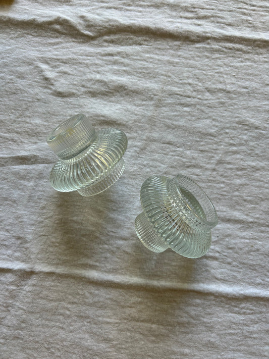 Glass Lantern - set of 2