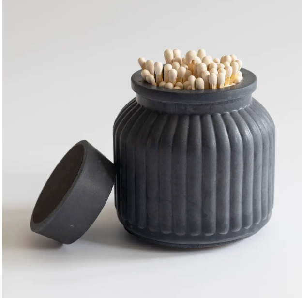 Apothecary Concrete Match Holder