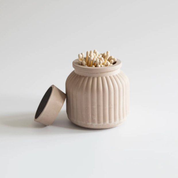 Apothecary Concrete Match Holder