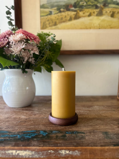Walnut Pillar Plate