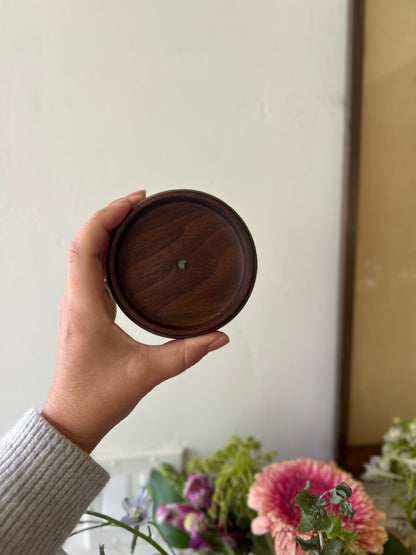 Walnut Pillar Plate